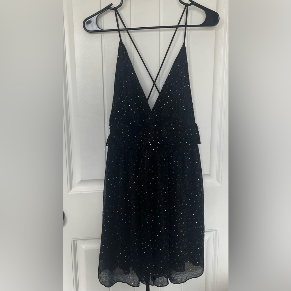 Papaya Elegant NEW Black Sequin Prom Dress - Picture 4 of 6